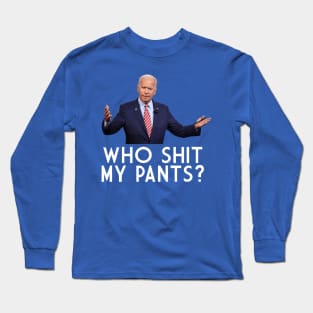 Anti-Joe-Biden-For-President Long Sleeve T-Shirt